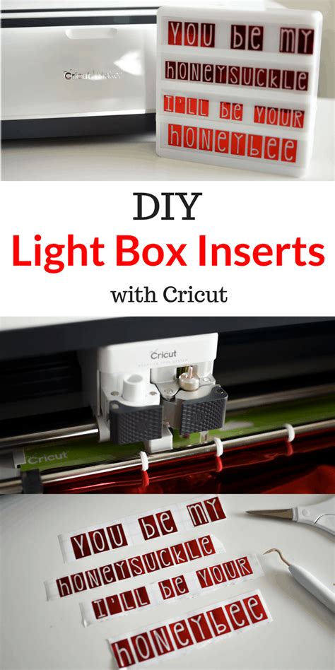DIY Light Box Inserts With Cricut - Tastefully Frugal
