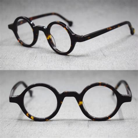 hand made small vintage round eyeglass frames full rim acetate glasses men women ebay