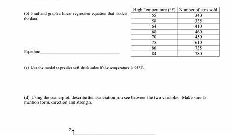 quadratic regression worksheets with answers