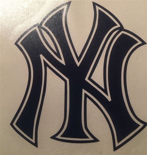 New York Yankees Baseball 2 Decals 3125x40 Vinyl Etsy