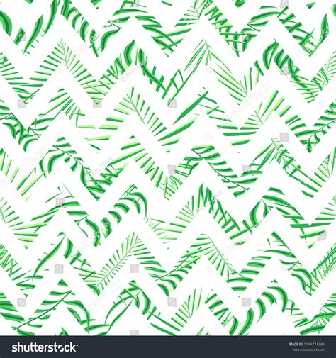 Tropics Seamless Pattern Background Modern Exotic Stock Vector Royalty