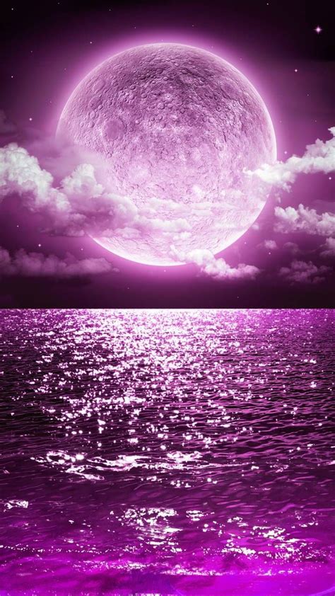 Purple Moon Wallpapers On Wallpaperdog