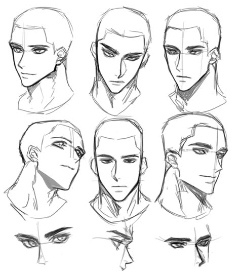 Anime Male Head Reference You Can Edit Any Of Drawings Via Our Online