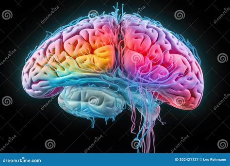 Brain Neurons Excitatory And Inhibitory Glial Cells Astrocytes Microglia Neural Processes