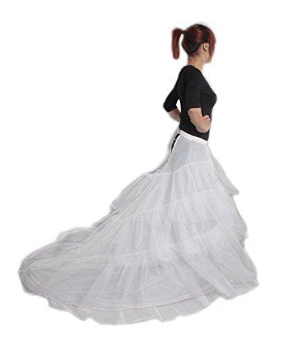 Abaowedding women's wedding dress for bride lace applique evening dress v neck straps ball gowns. Luyan Aline 2-hoop Train Bridal Wedding Petticoat ...