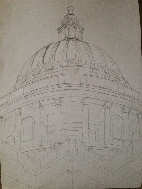 St Pauls Cathedral Pencil Drawing Dreams Of An Architect