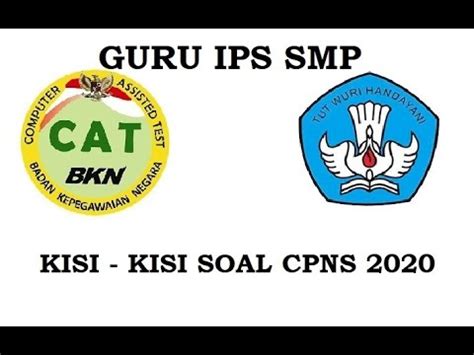 CONTOH SOAL SKB GURU IPS SMP - PART 2 - YouTube