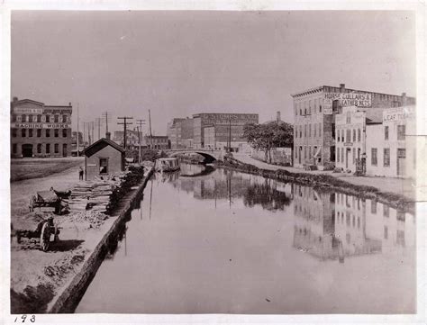 Looking Up The Miami And Erie Canal From Third Street It Was Filled Up In 1927 Canal Erie
