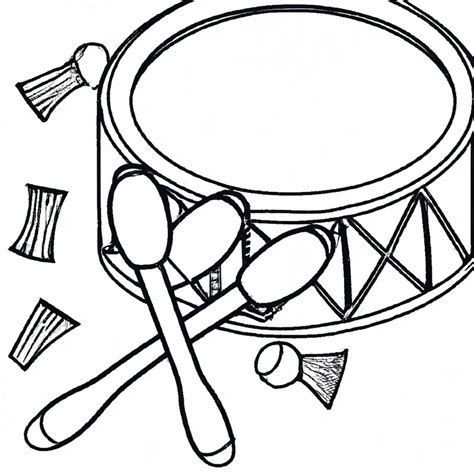 Desenho De Instrumento De Percussão