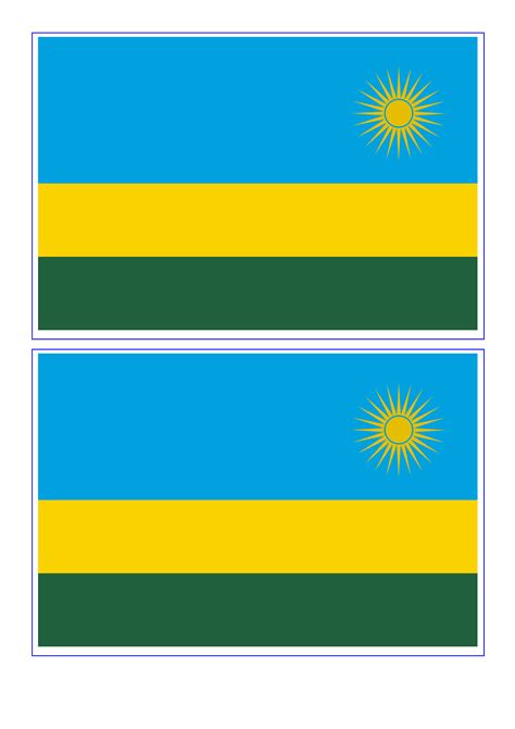 Rwanda Flag - Download this free printable Rwanda template A4 flag, A5 flag, 8 and 21 flags on ...