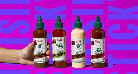 Rolld Moves Into The Retail Space With Saucy Sauces Dieline Design Branding And Packaging