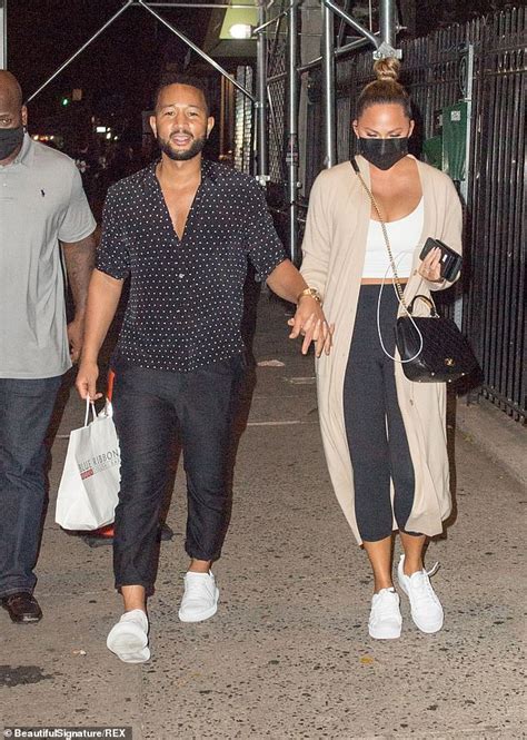 John Legend And His Wife Chrissy Teigen Enjoy Casual Date At Blue Ribbon Sushi