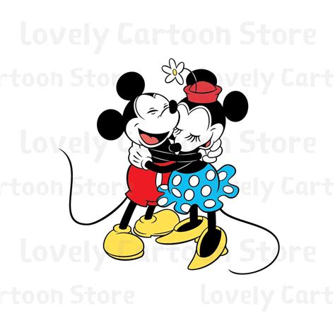 Classic Mickey Minnie Mouse Svg Eps Dxf And Png Formats Etsy