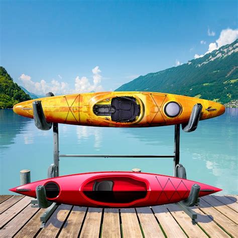 Great Working Tools Kayak Rack Double Kayak Stand Holds 2 Kayaks Or