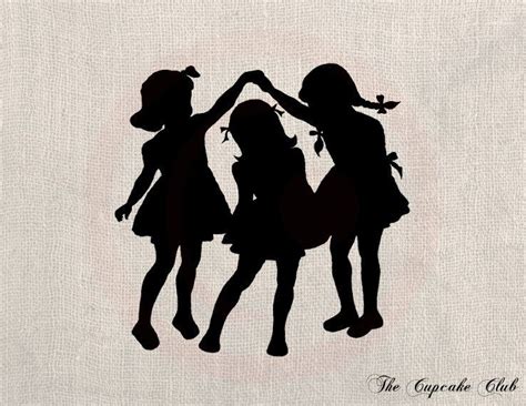 90 Two Sisters Silhouette Illustrations Royalty Free Vector Clip Art Library