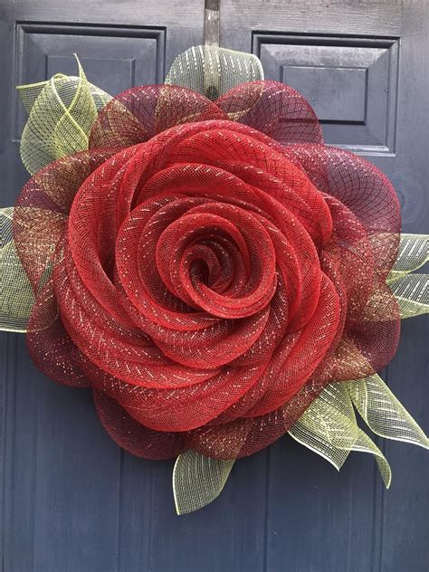 Rose Wreath Rose Wreath For Front Door Wreath Alternative Front Door