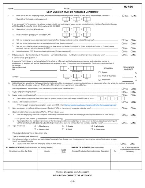 Form Nj Reg Fill Out Sign Online And Download Fillable Pdf New