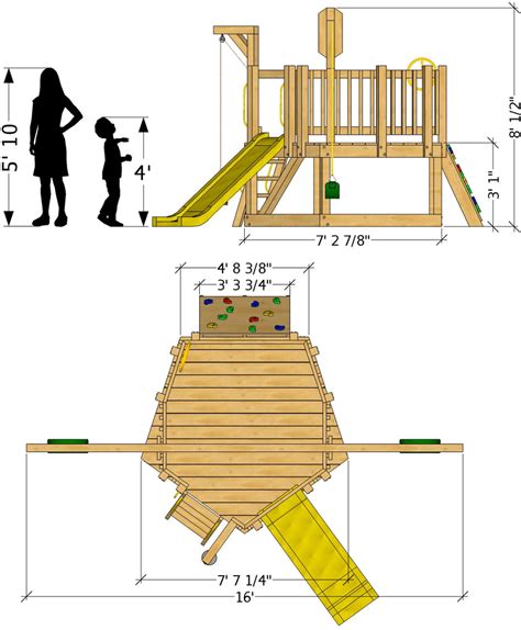 Toddler Playground Plan · 18x20ft · 3 Elevated Pauls Playhouses