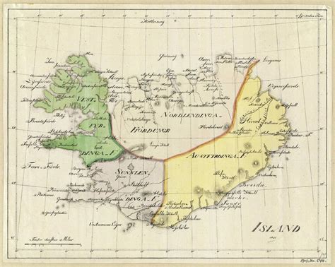 1821 Map Of Iceland MapPorn Iceland Map Map Old Maps