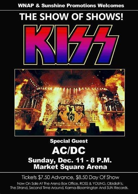 The Show Of Shows Kiss Special Guest Acdc Concert Posters Kiss