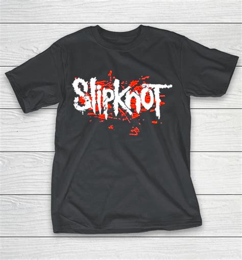 Slipknot Logo Splatter Shirts Woopytee