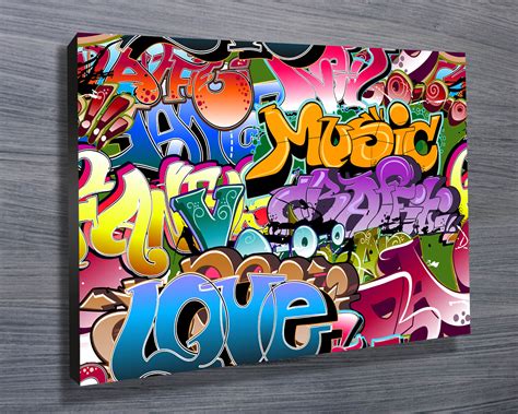 Graffiti Pop Art Canvas Prints Australia Graffiti Art