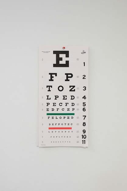 Premium Photo Eye Chart