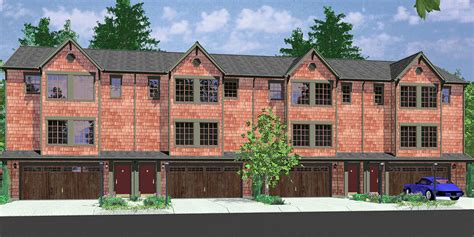 Come explore the collection below! Fourplex Plan, 3 Story Town House, 3 Bedroom Townhouse, F-546
