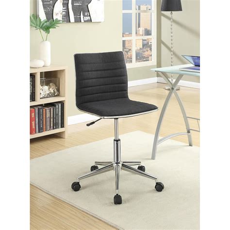Coaster Office Chairs 800725 Sleek Office Chair With Chrome Base