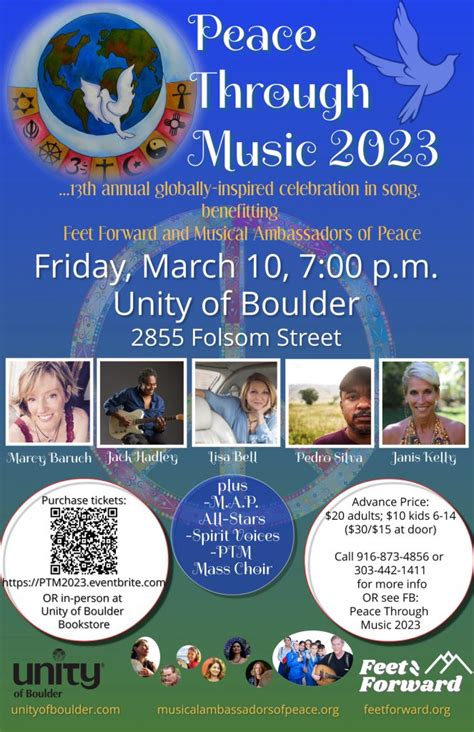 Peace Through Music 2023 Concert · Unity Of Boulder Spiritual Community