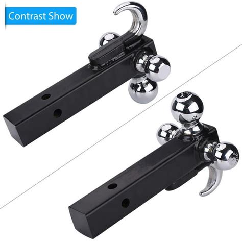 Ccdes Triple 3 Ball Trailer Hitch With Hook Receiver Mount 1 78 2 2 5