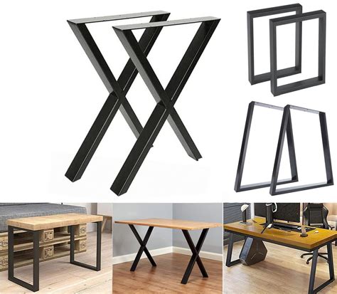 Buy Nisorpa X Shaped Metal Table Legs Solid Steel Industrial Dining