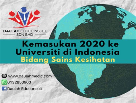 Anda perlu mengisi borang permohonan secara online yang boleh dimuat turun di klik sini. Kemasukan 2020 ke Universiti di Indonesia - Bidang Sains ...