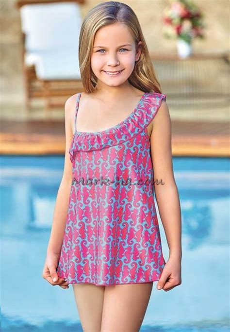 Adasea 5043 Kids Swimdress Turquoise Swim Dress Little Girl