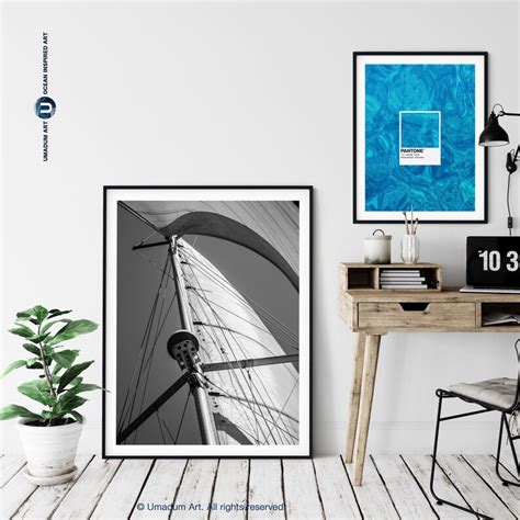Black And White Sailboat Art Print Sailing Photography Etsy