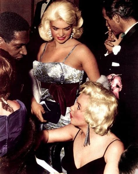 Marilyn Monroe And Jayne Mansfield 1957 At The Academy Awards Marilyn