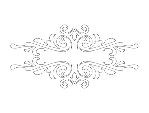 Ornament 08 Dxf File Free Download