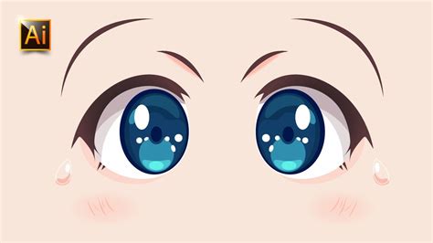 Anime Eyes Adobe Illustrator 2020 Tutorial For Beginners Youtube
