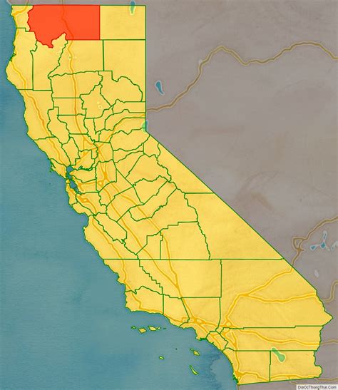 Map Of Siskiyou County California
