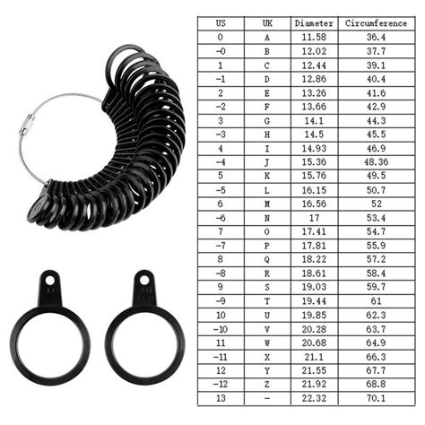 Gauge Ring Convenience All British Size Uk Sizes Us Sizes 0 13 Ebay