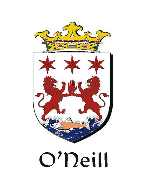 Oneill Irish Coat Of Arms Celtic Cross Badge Etsy