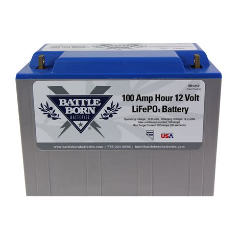 Re systems by nature are cyclical: Battle Born 12V 100 AH LiFePO4 Deep Cycle Lithium Ion Battery