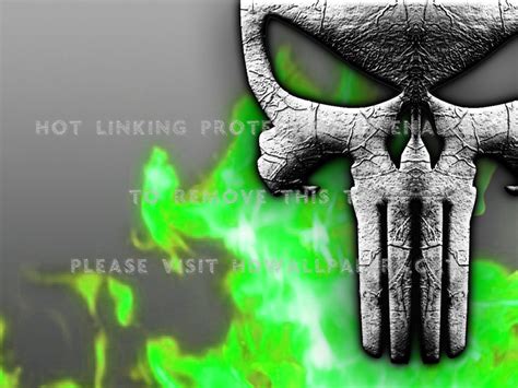 Neon Punisher The Flame Skulls Abstract Calaveras The Punisher Fondo