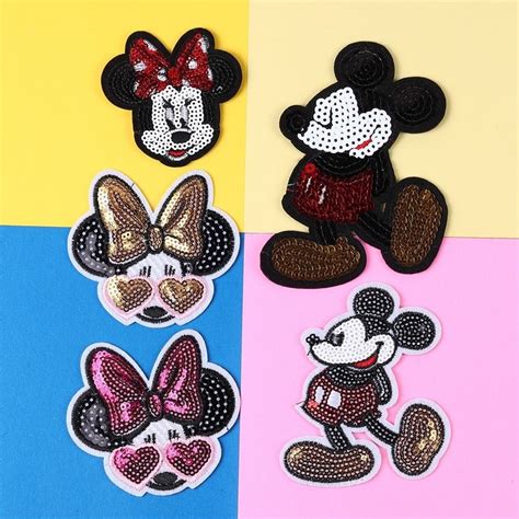 Mickey Patches Clothes Minnie Mouse Bow Patch Mickey Minnie Patches