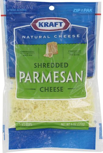 Kraft Shredded Parmesan Cheese 6 Oz Qfc
