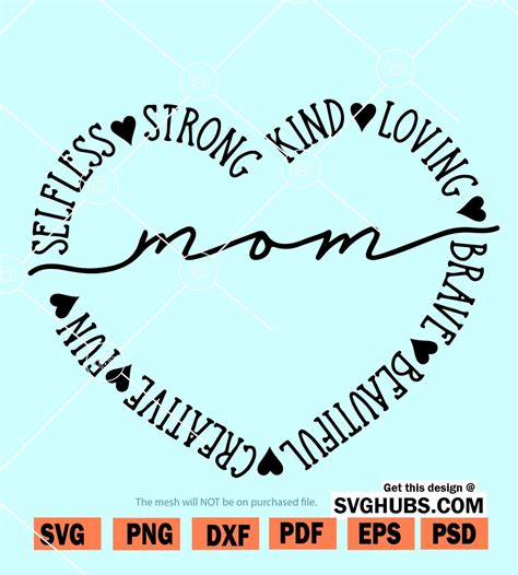 Mom Svg File For Cricut Mother Svg Mom Svg Mothers Day Svg