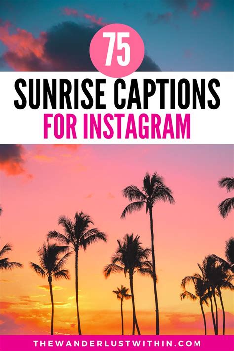 75+ Beautiful Sunrise Captions for Instagram 2020 - The ...