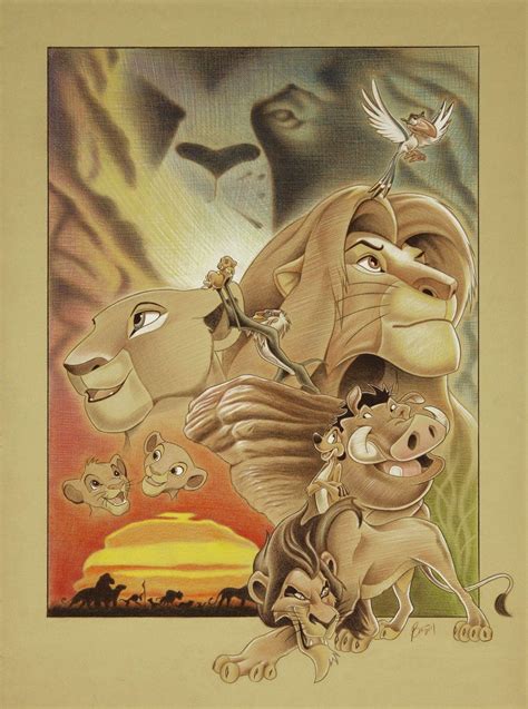 The Circle Of Life Canvas Lion King Drawings Lion King Art Lion