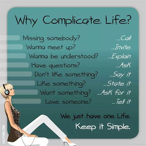 Why Complicate Life Why Complicate Life Life Loving Someone