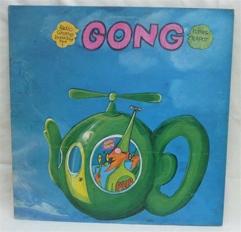 Gong Flying Teapot Lp Rare Uk First Pressing Signed Plate